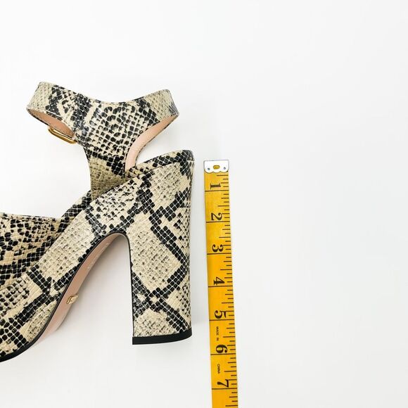 Gucci Baby Horsebit Platform Sandal Python Heels New EU 40 US 10 - Picture 11 of 13